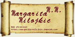 Margarita Milojkić vizit kartica
